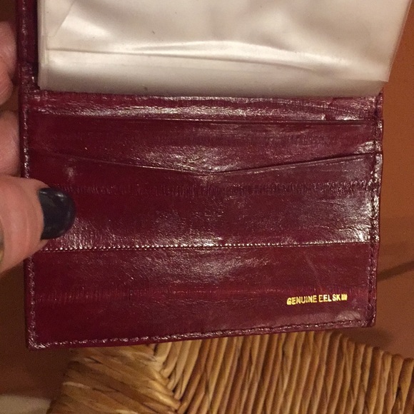Card holder - genuine eel skin - Picture 4 of 4